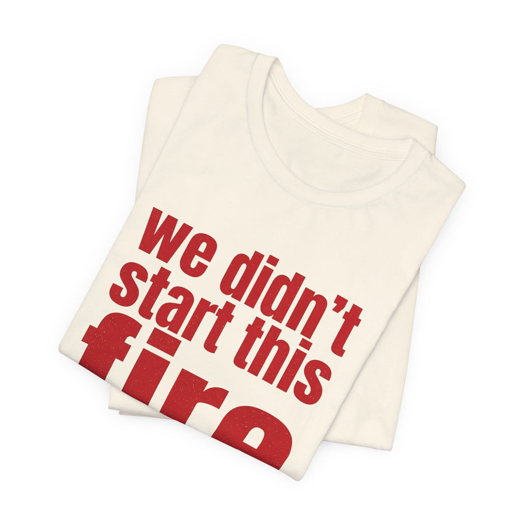 Anti Big Tech Fire Unisex Short Sleeve Tee