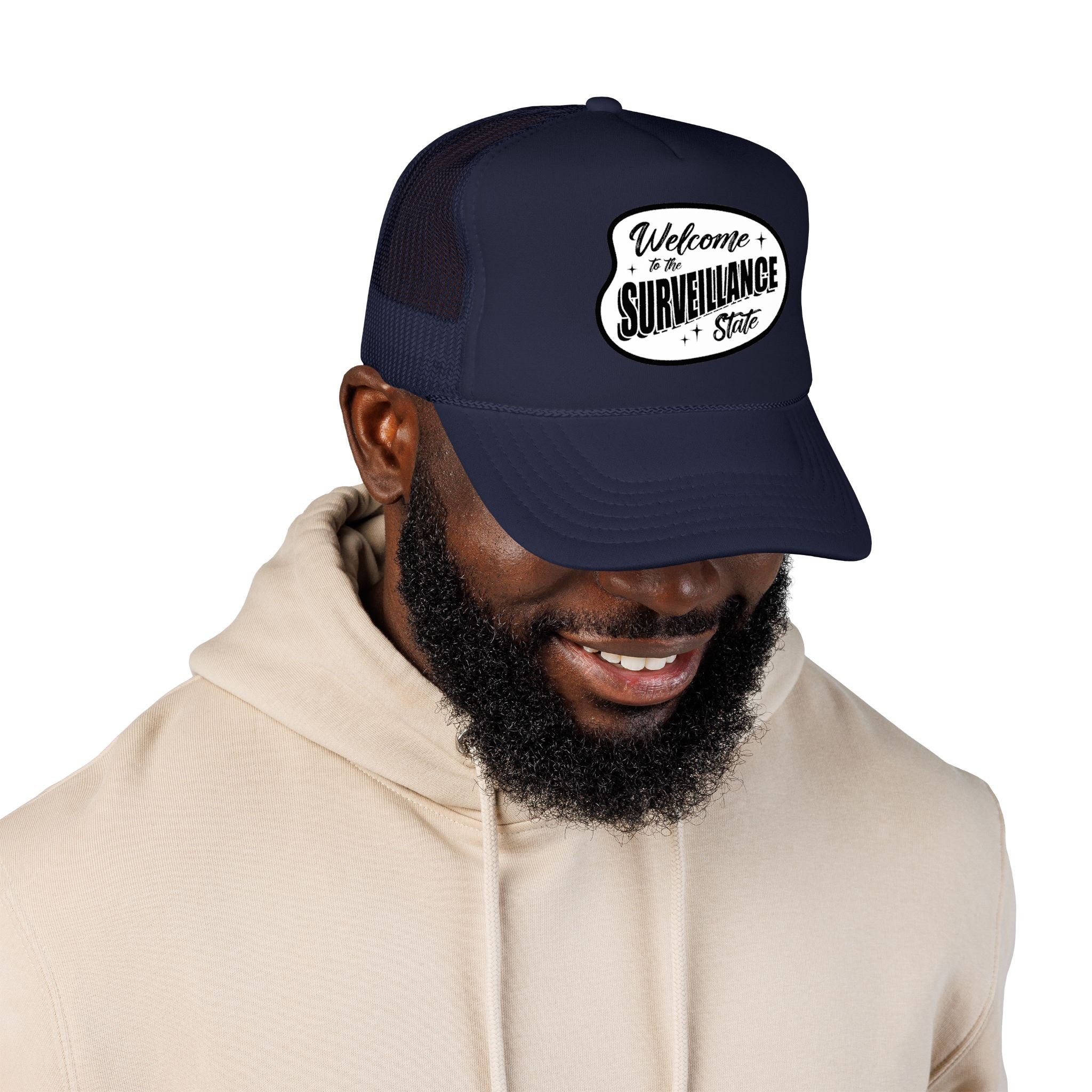 Anti AI Surveillance Foam Trucker Hat