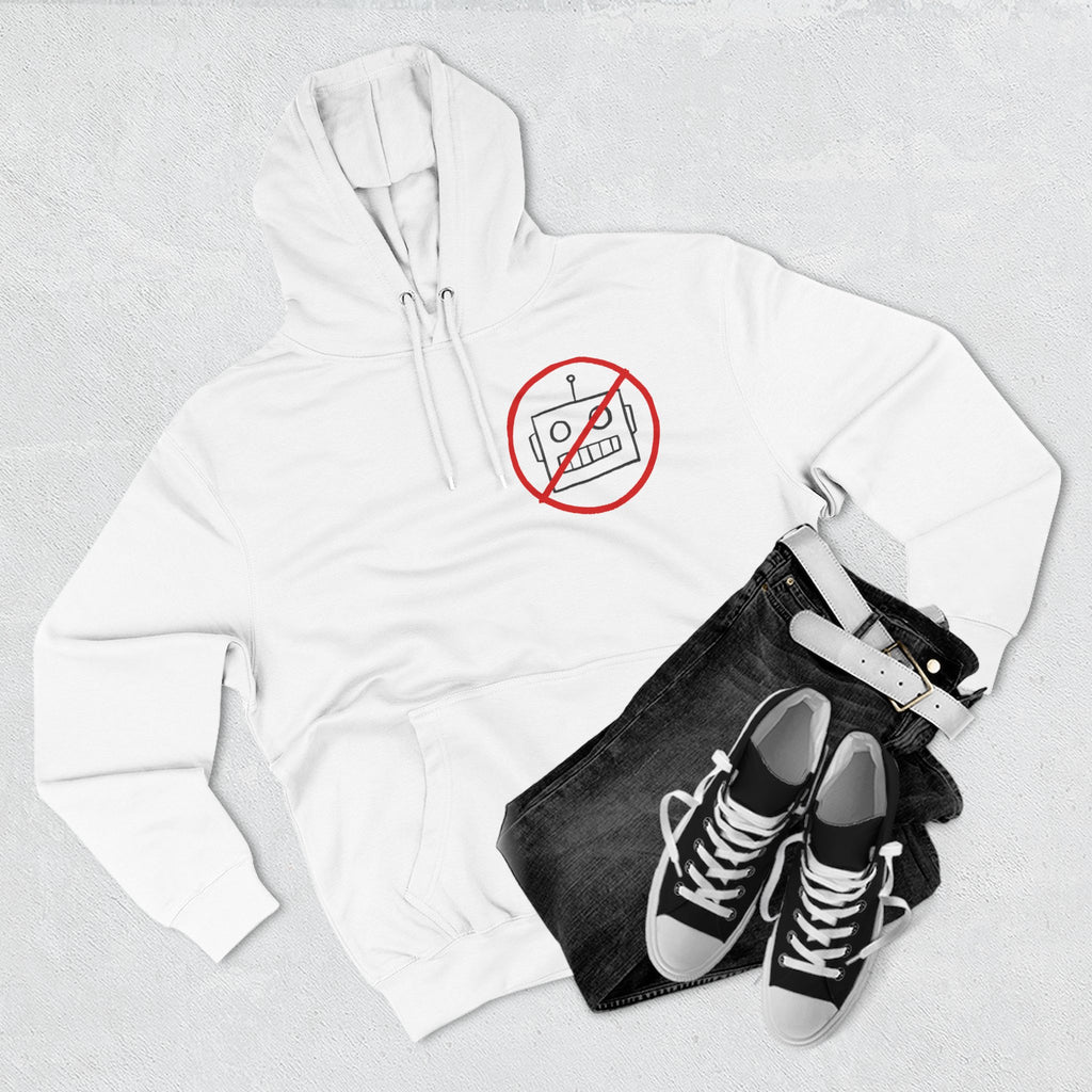 Robot Three-Panel Fleece Hoodie