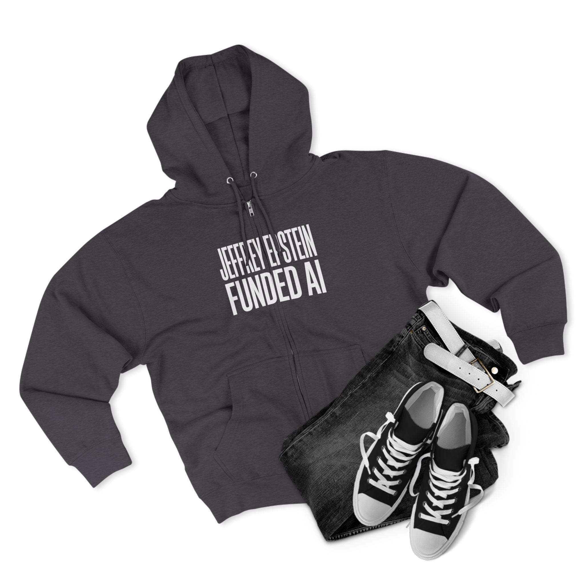 Epstein AI Unisex Hooded Zip Sweatshirt