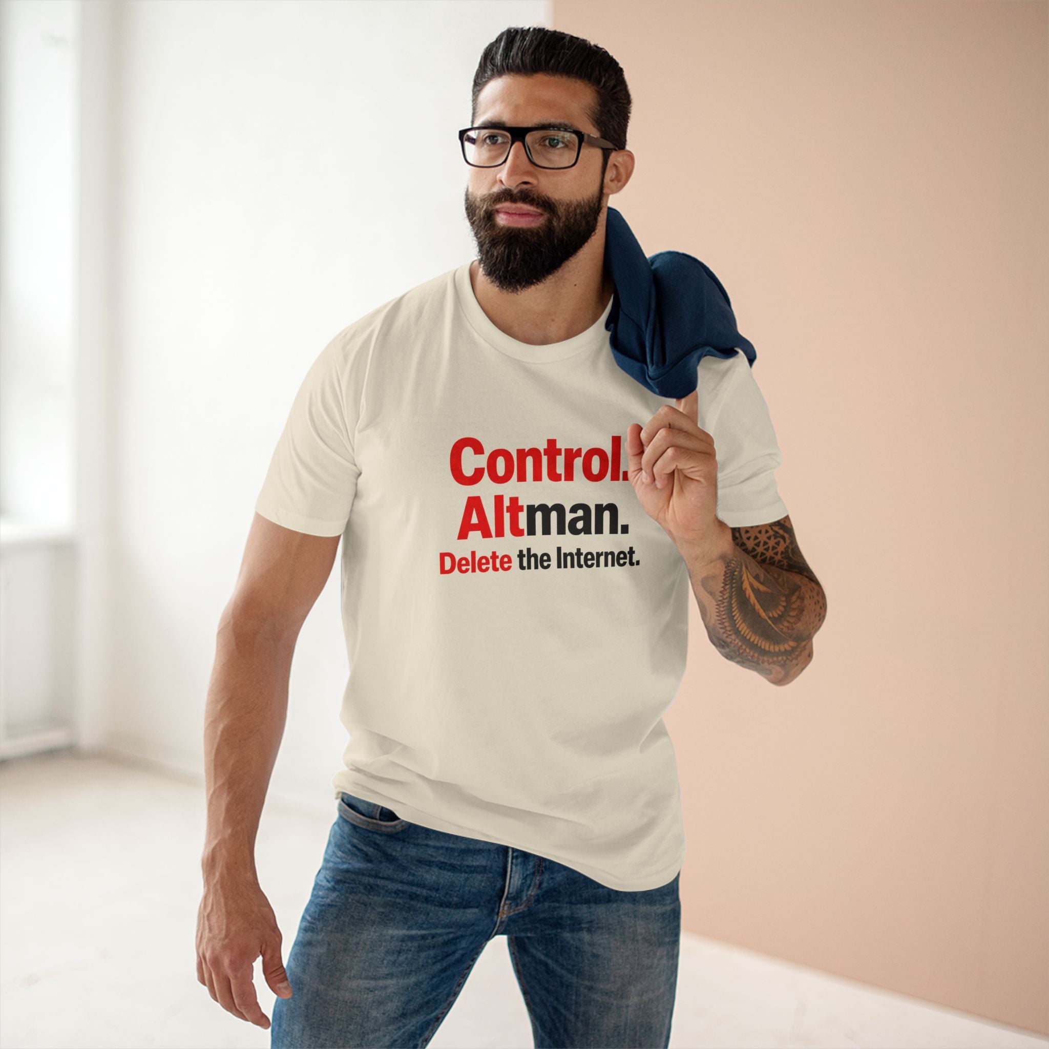 Control Alt Delete Adult Staple Tee