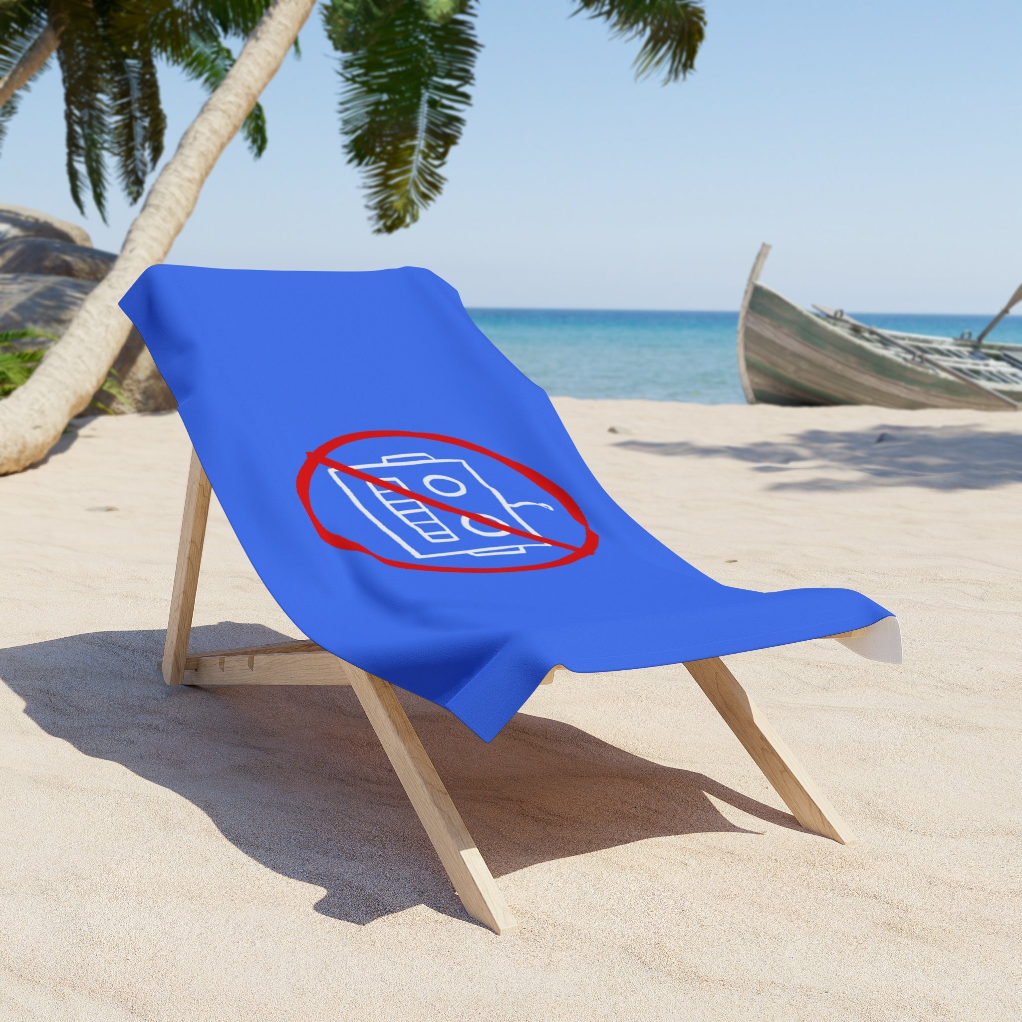 No AI Robot Beach Towel