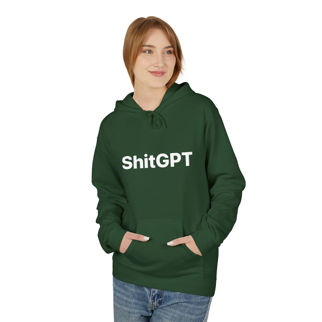 Anti AI Unisex Softstyle Fleece Hoodie