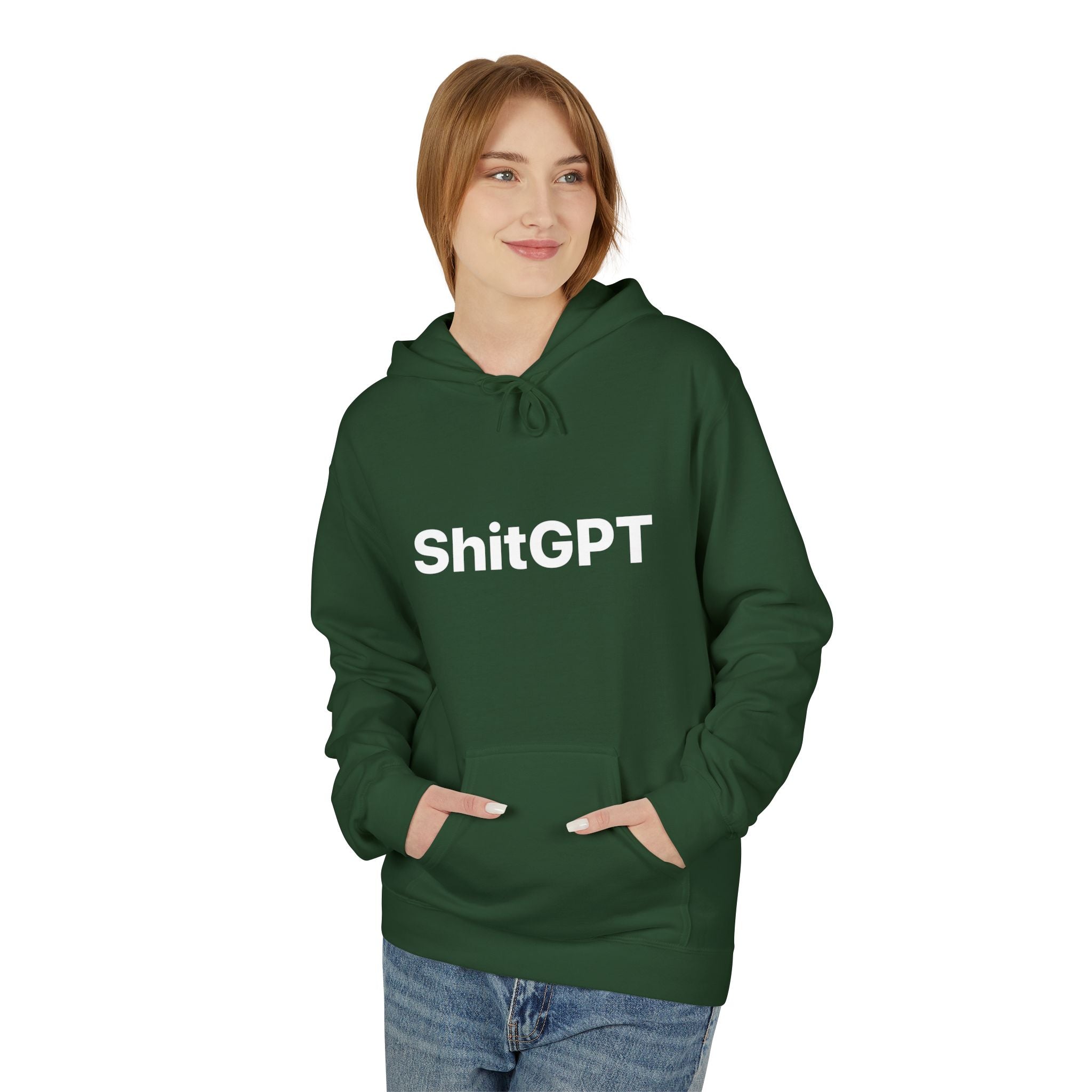 Anti AI Unisex Softstyle Fleece Hoodie