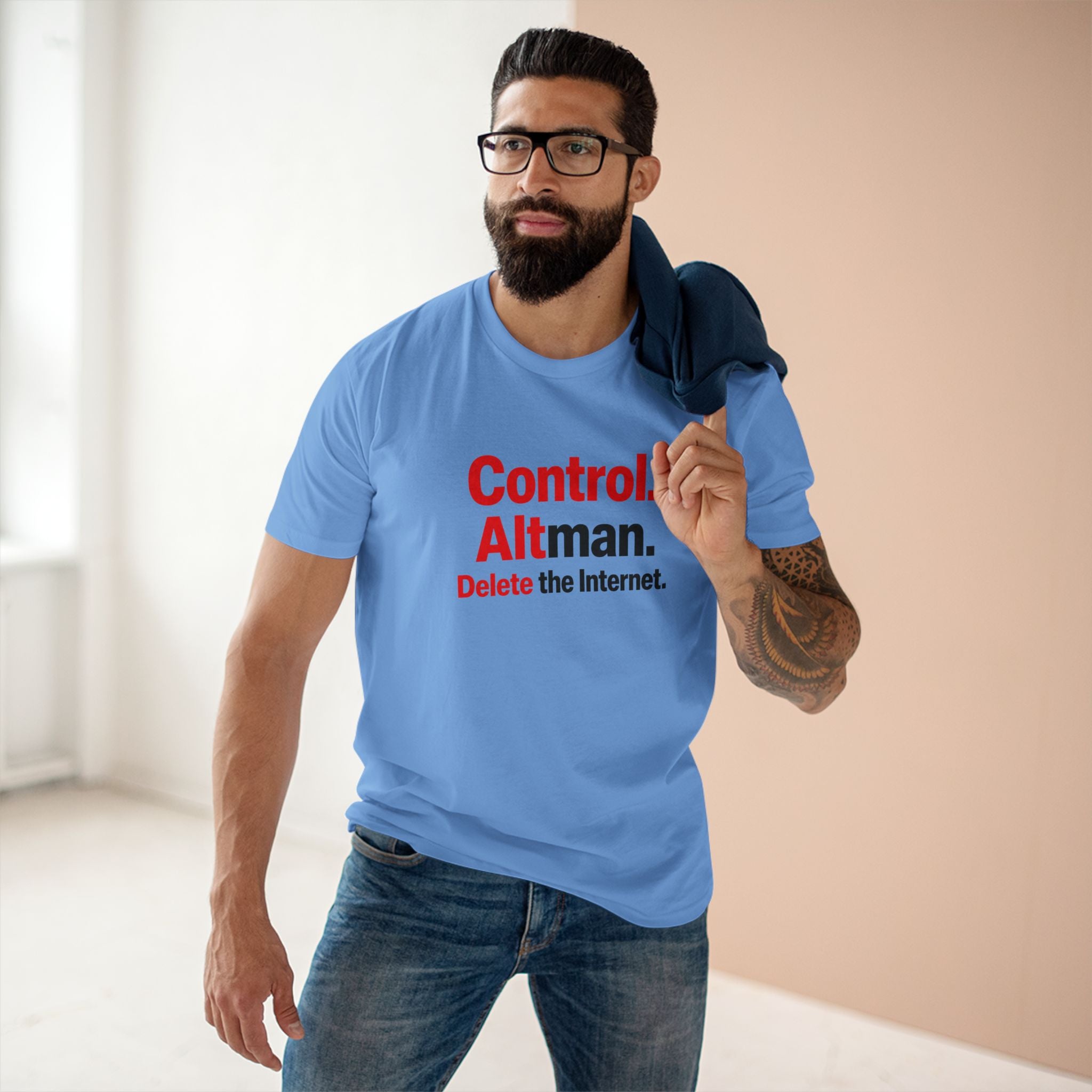 Control Alt Delete Adult Staple Tee