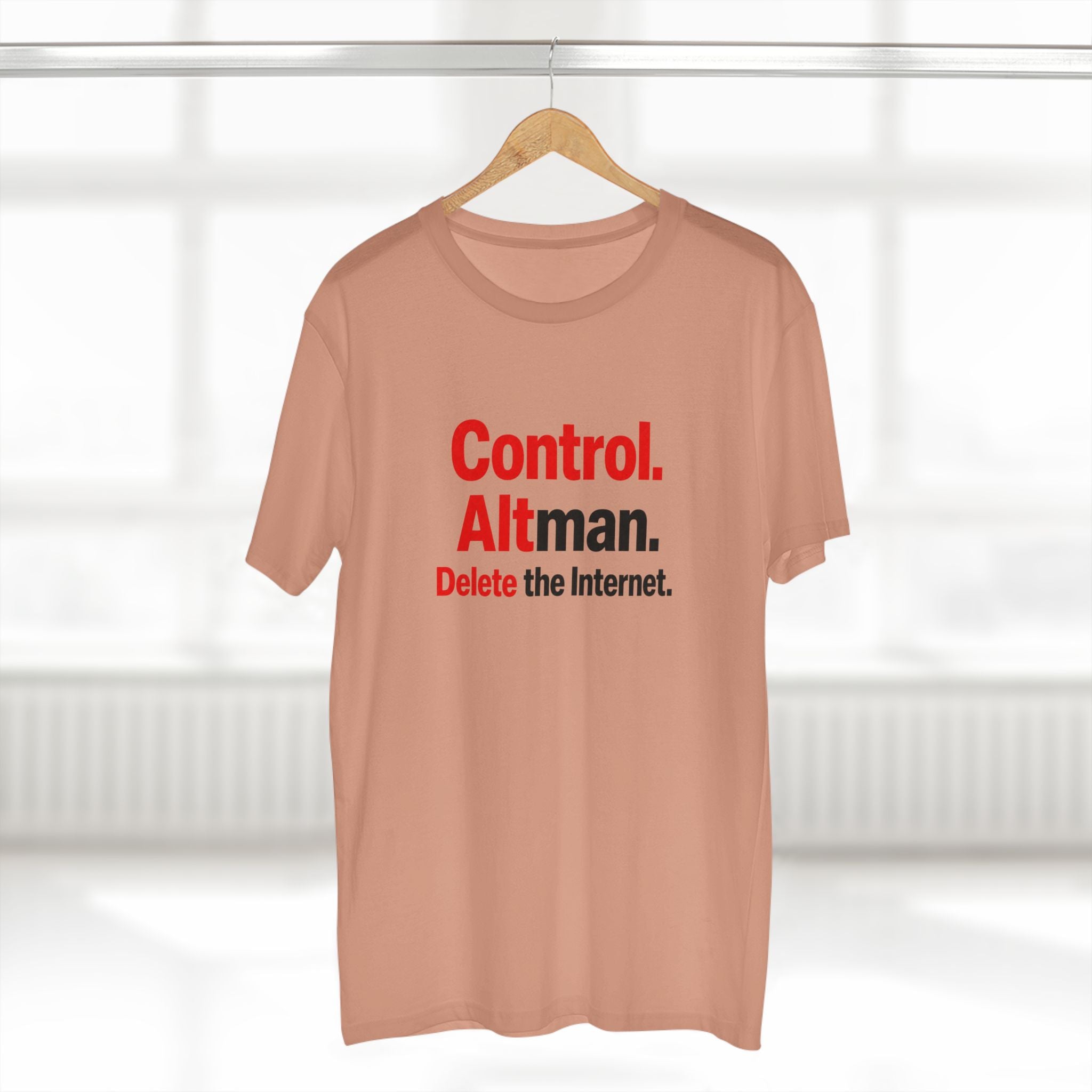 Control Alt Delete Adult Staple Tee