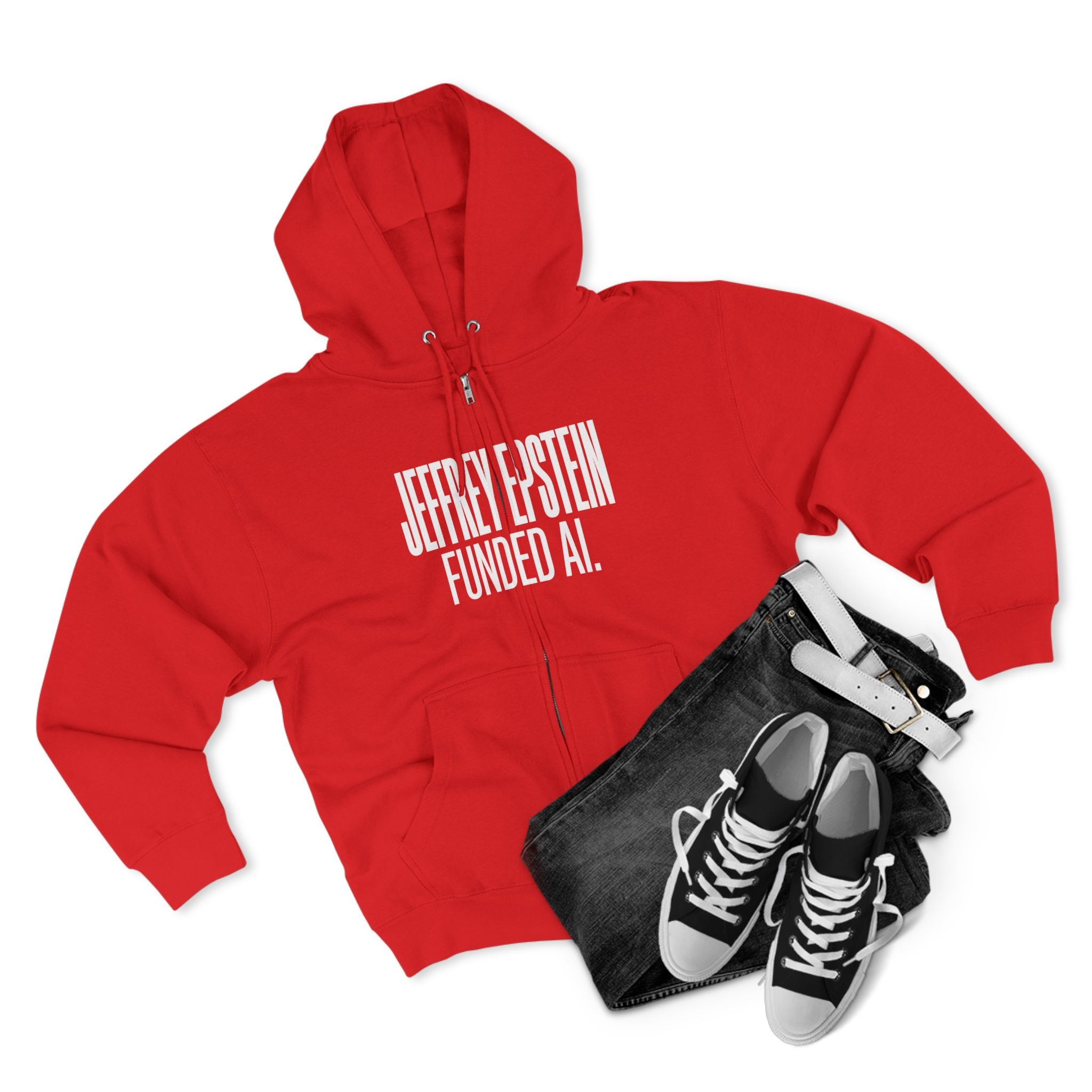 Epstein AI Unisex Zip Hoodie