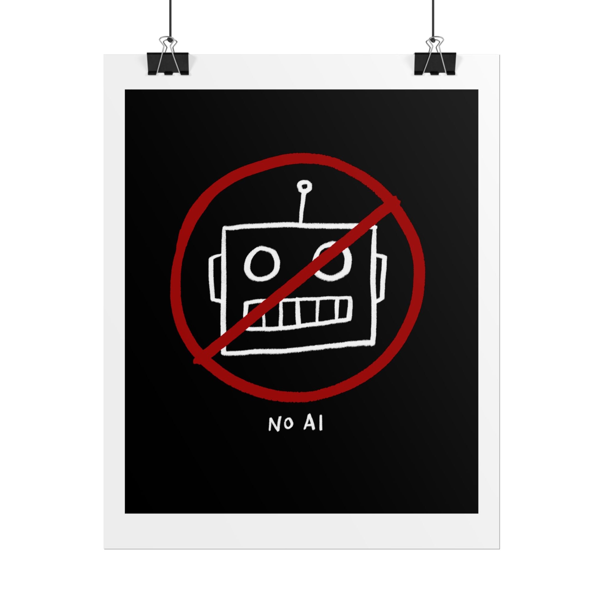 No AI Rolled Posters