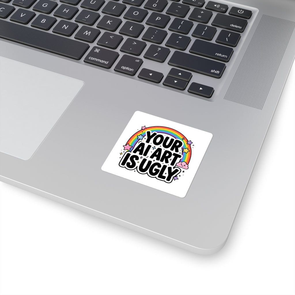 Ugly AI Square Stickers