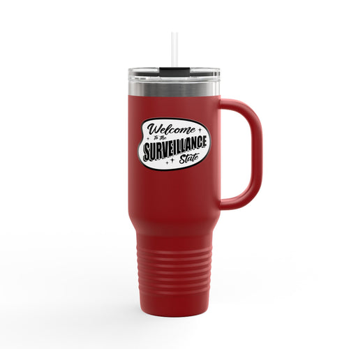 Anti AI Surveillance Insulated Travel Mug, 40oz
