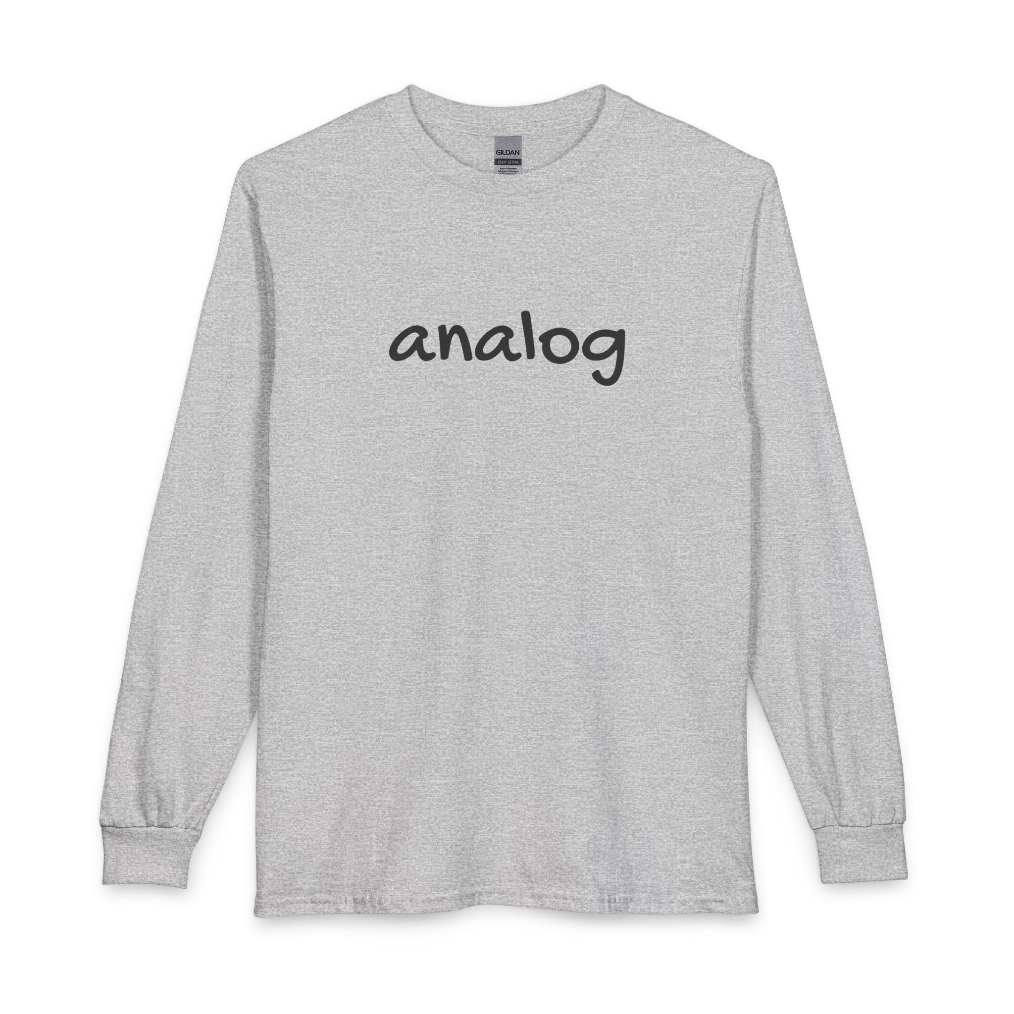 Analog Simple Unisex Long Sleeve T-Shirt