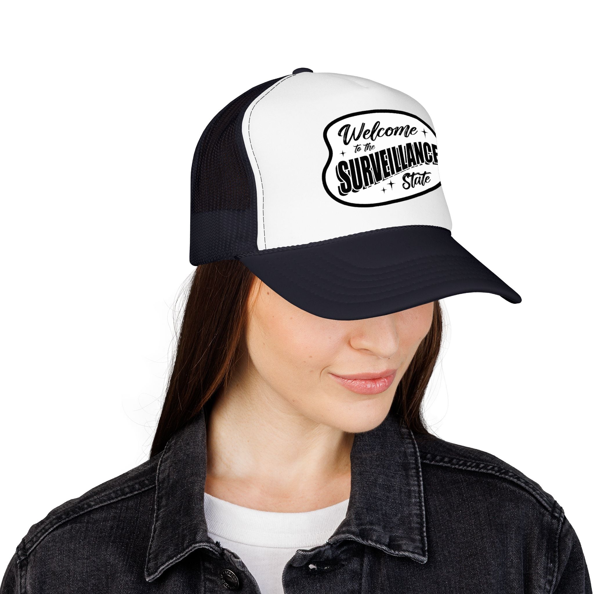 Anti AI Surveillance Foam Trucker Hat