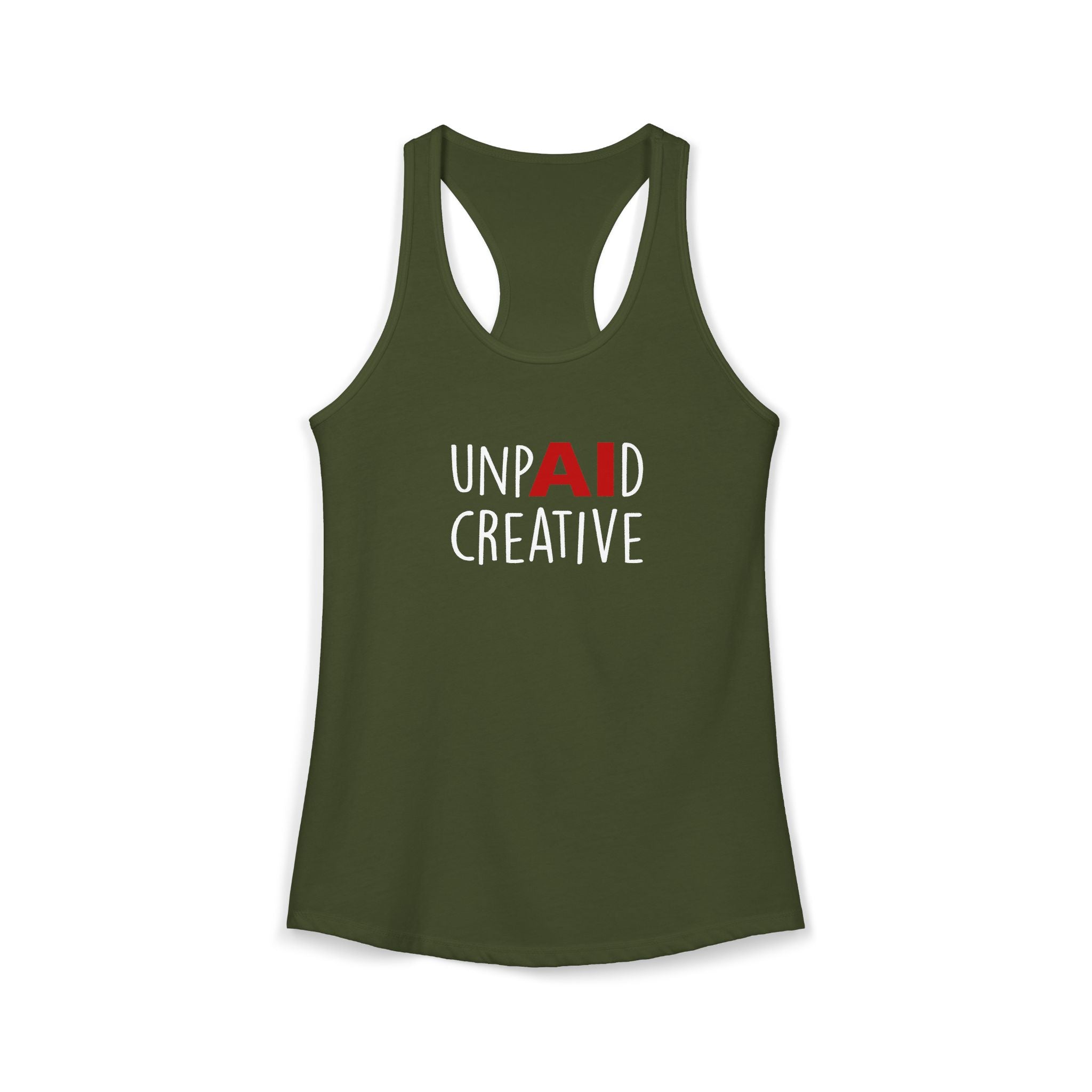 UnpAId Creative Women's Racerback Tank