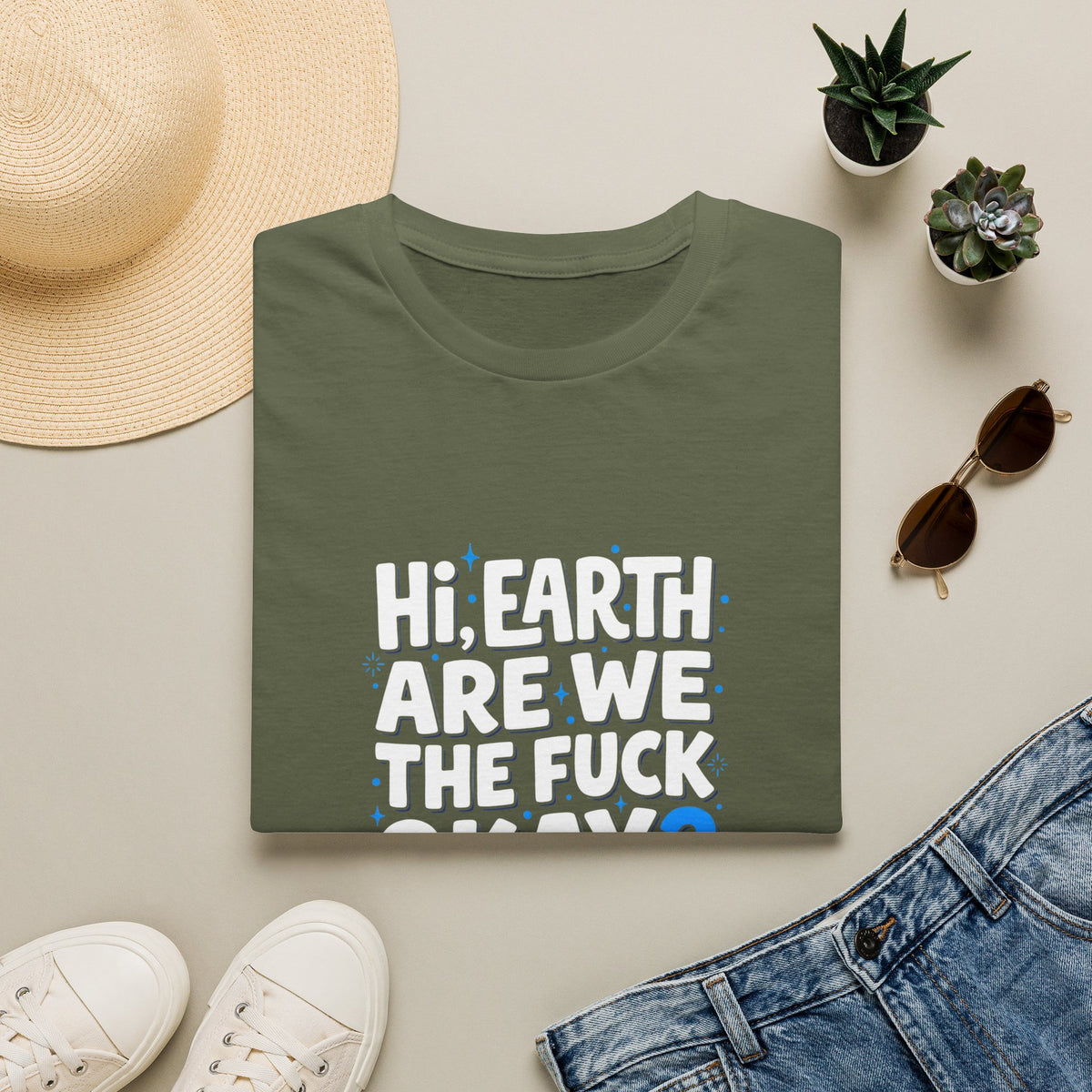 Are We OK Unisex Softstyle T-Shirt