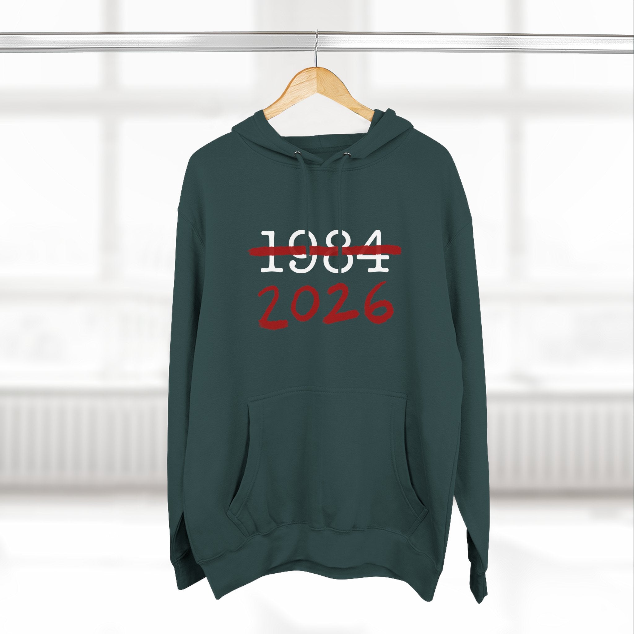 1984 2026 Three-Panel Fleece Hoodie