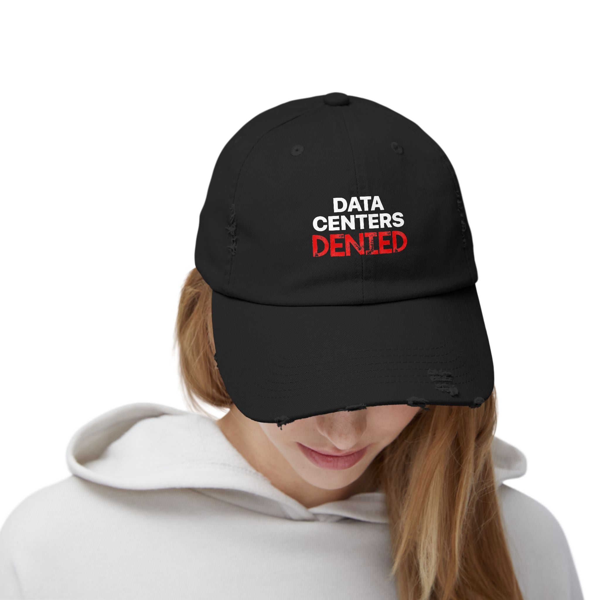Data Center Denied Unisex Distressed Cap