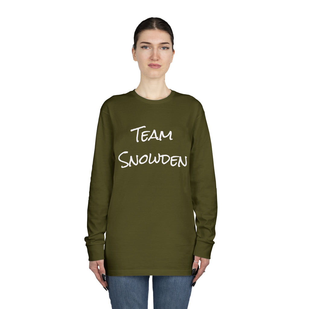 Team Snowden Long Sleeve Crewneck Tee