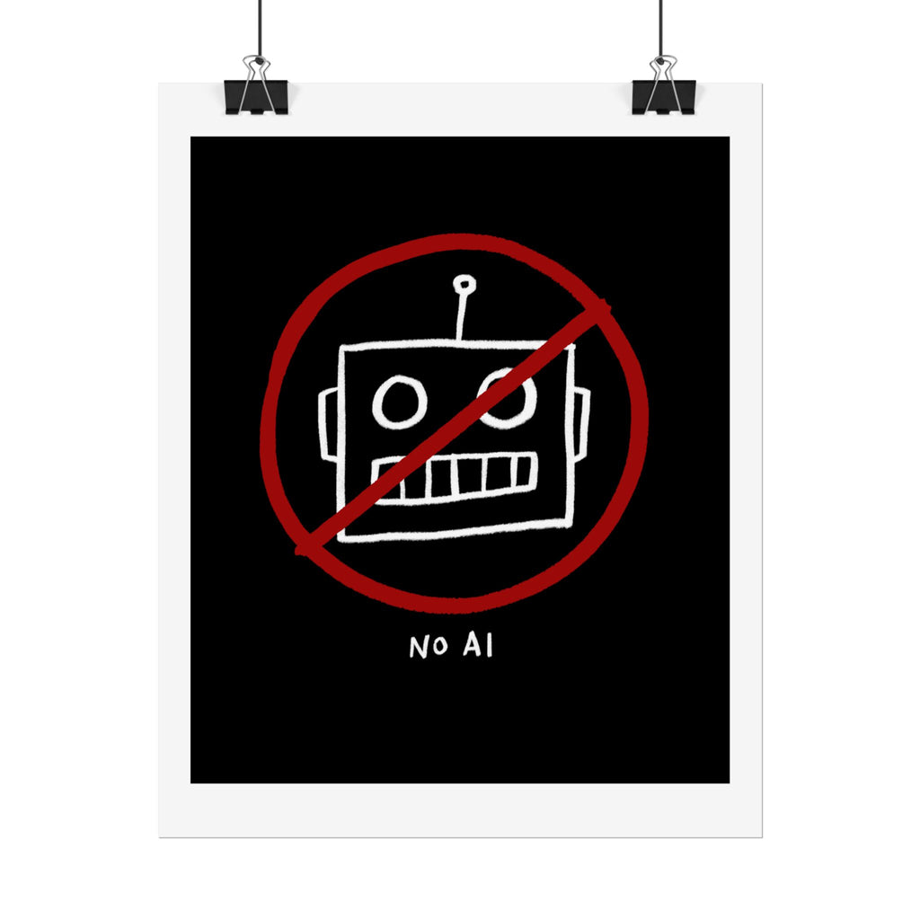 No AI Rolled Posters