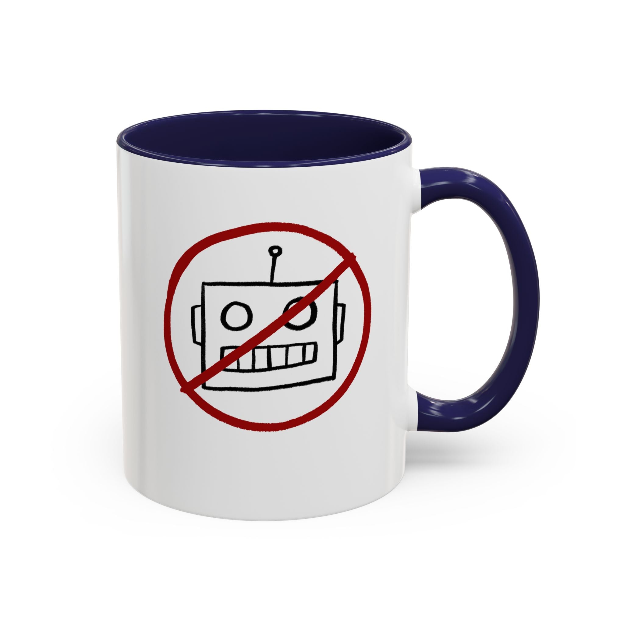 No AI Robot Coffee Mug (11 oz)