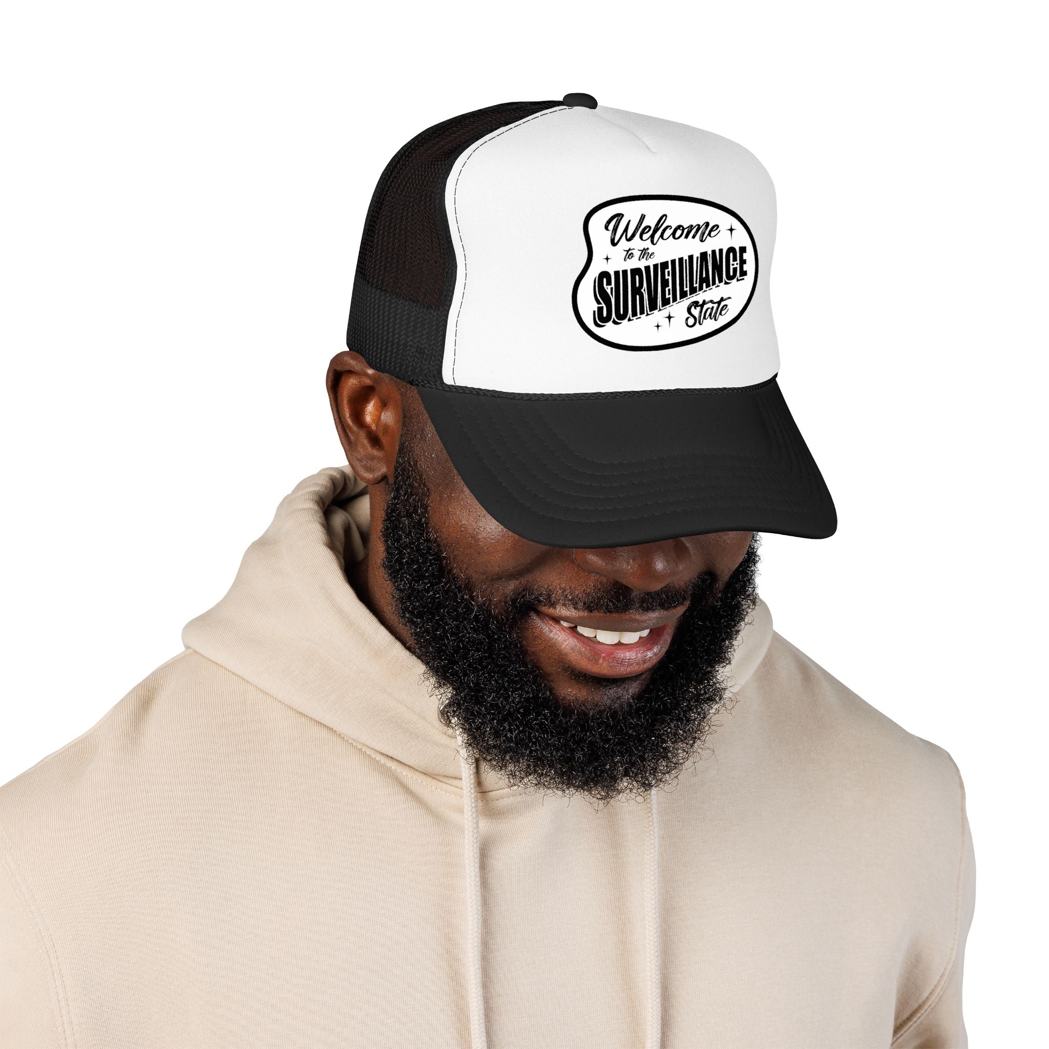 Anti AI Surveillance Foam Trucker Hat