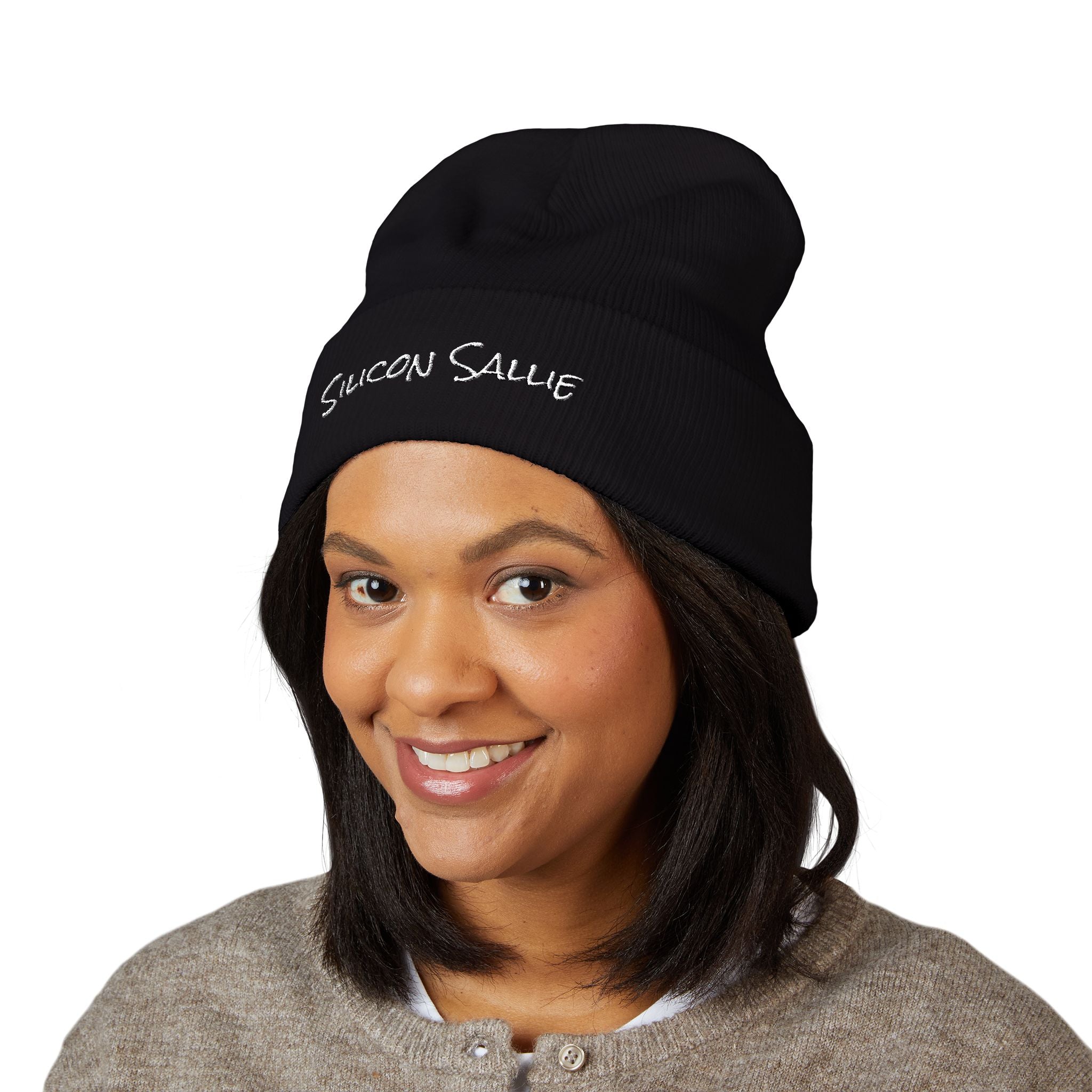 Silicon Sallie Classic Cuffed Beanie (Embroidered)