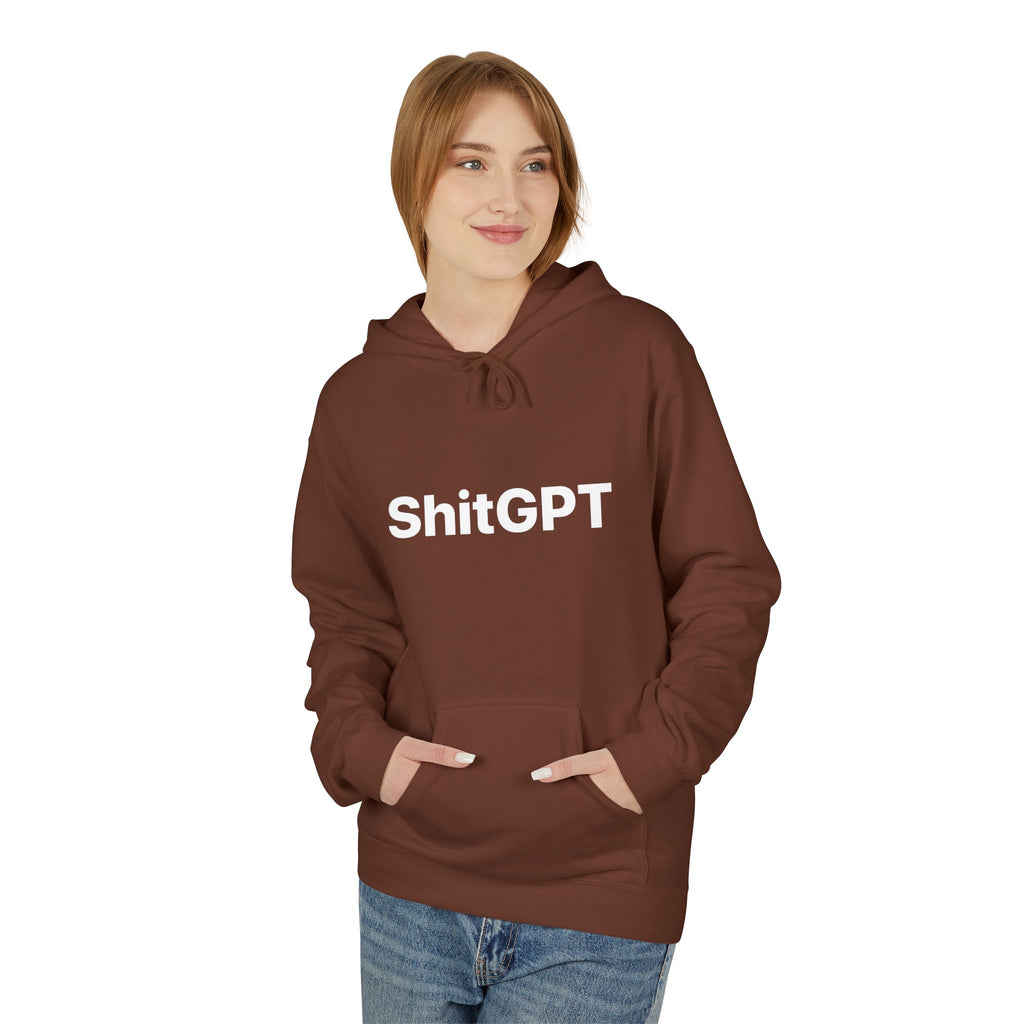 Anti AI Unisex Softstyle Fleece Hoodie