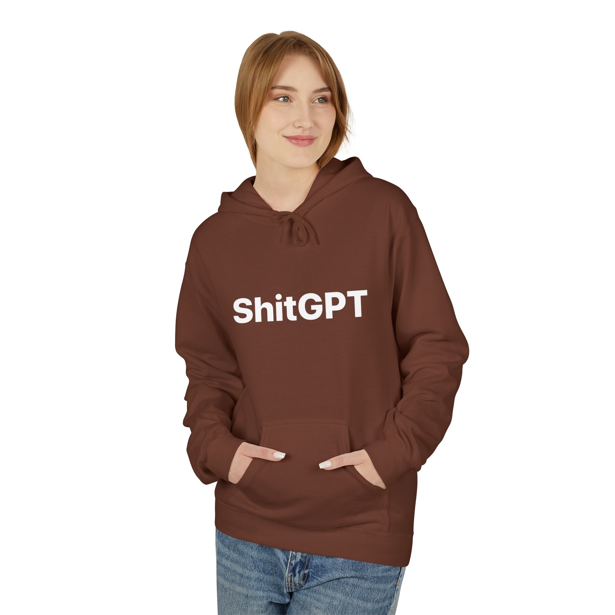 Anti AI Unisex Softstyle Fleece Hoodie