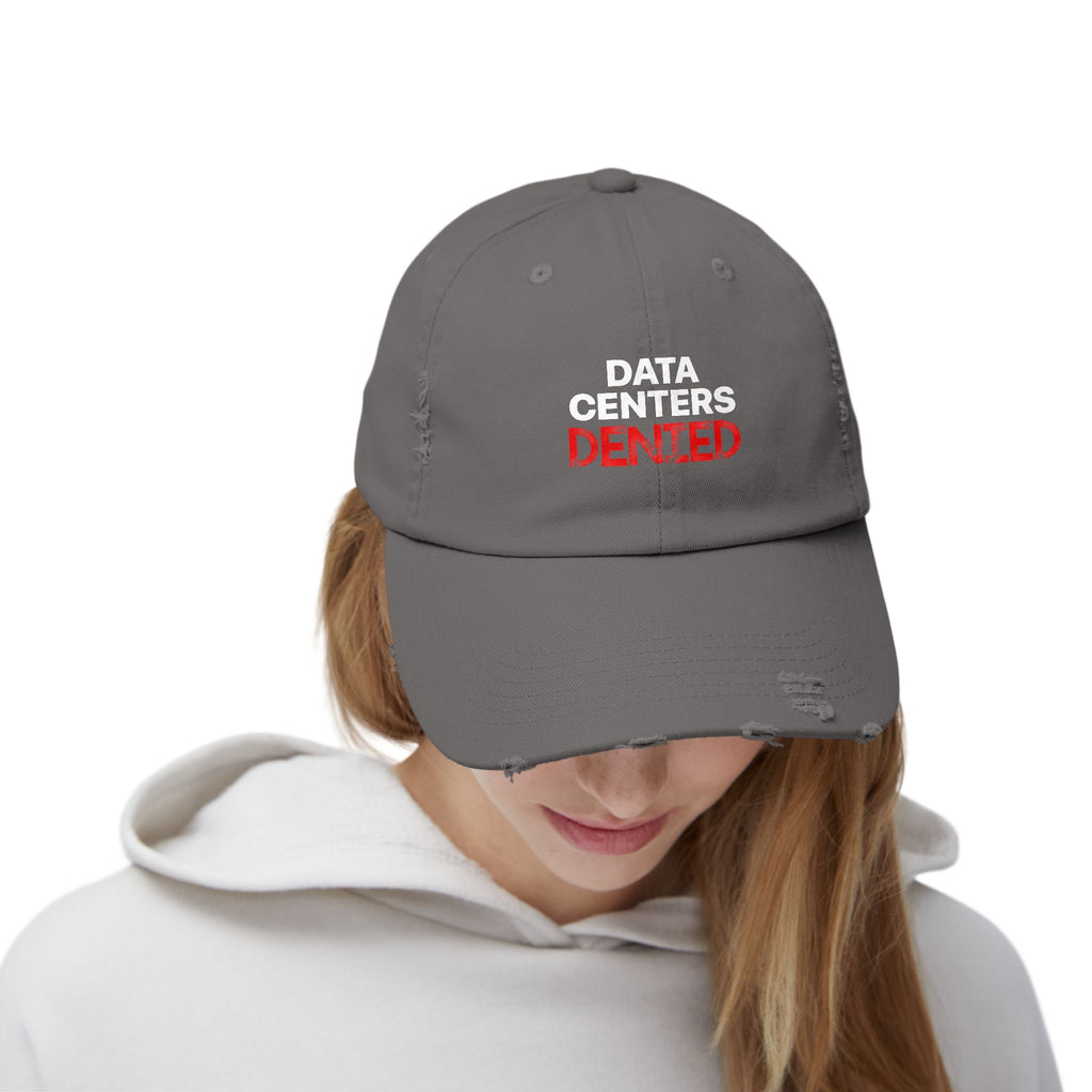 Data Center Denied Unisex Distressed Cap