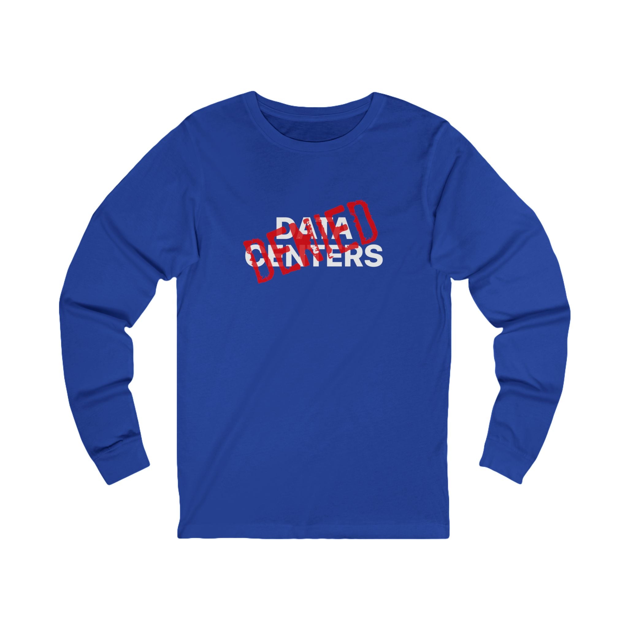 Stop AI Data Centers Jersey Long Sleeve Tee