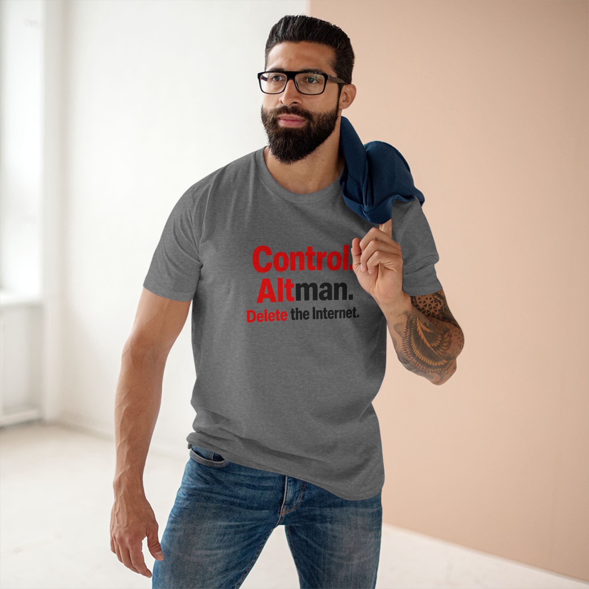 Control Alt Delete Adult Staple Tee