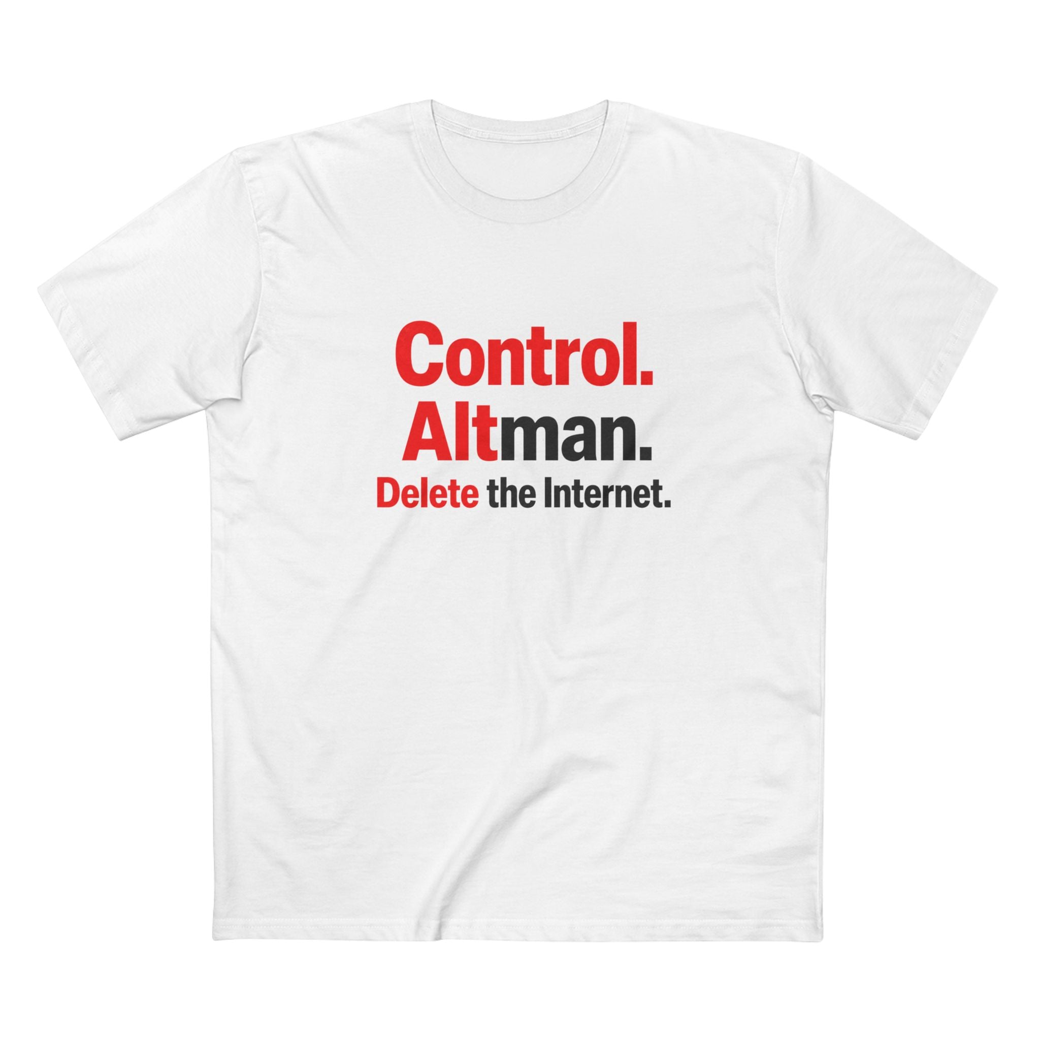 Control Alt Delete Adult Staple Tee