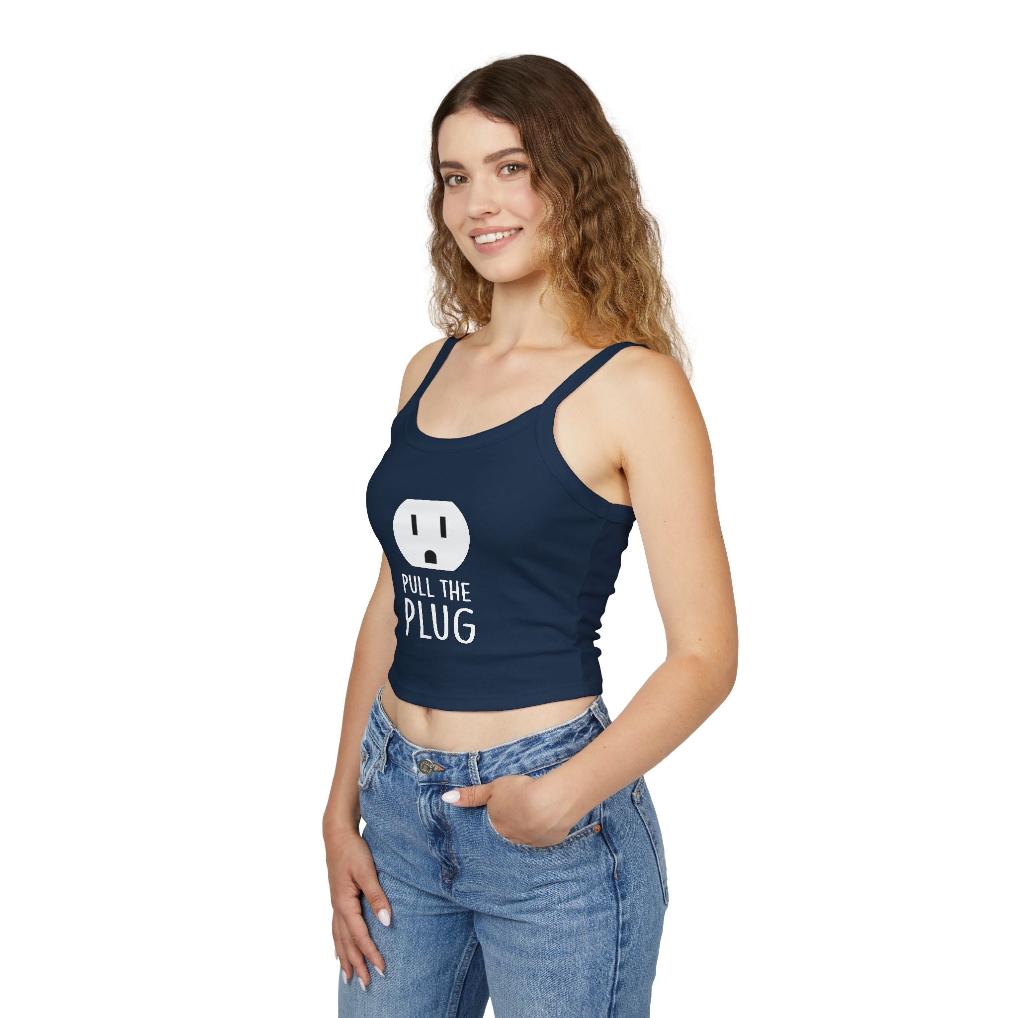 Pull the Plug Women's Spaghetti Strap Tank Top