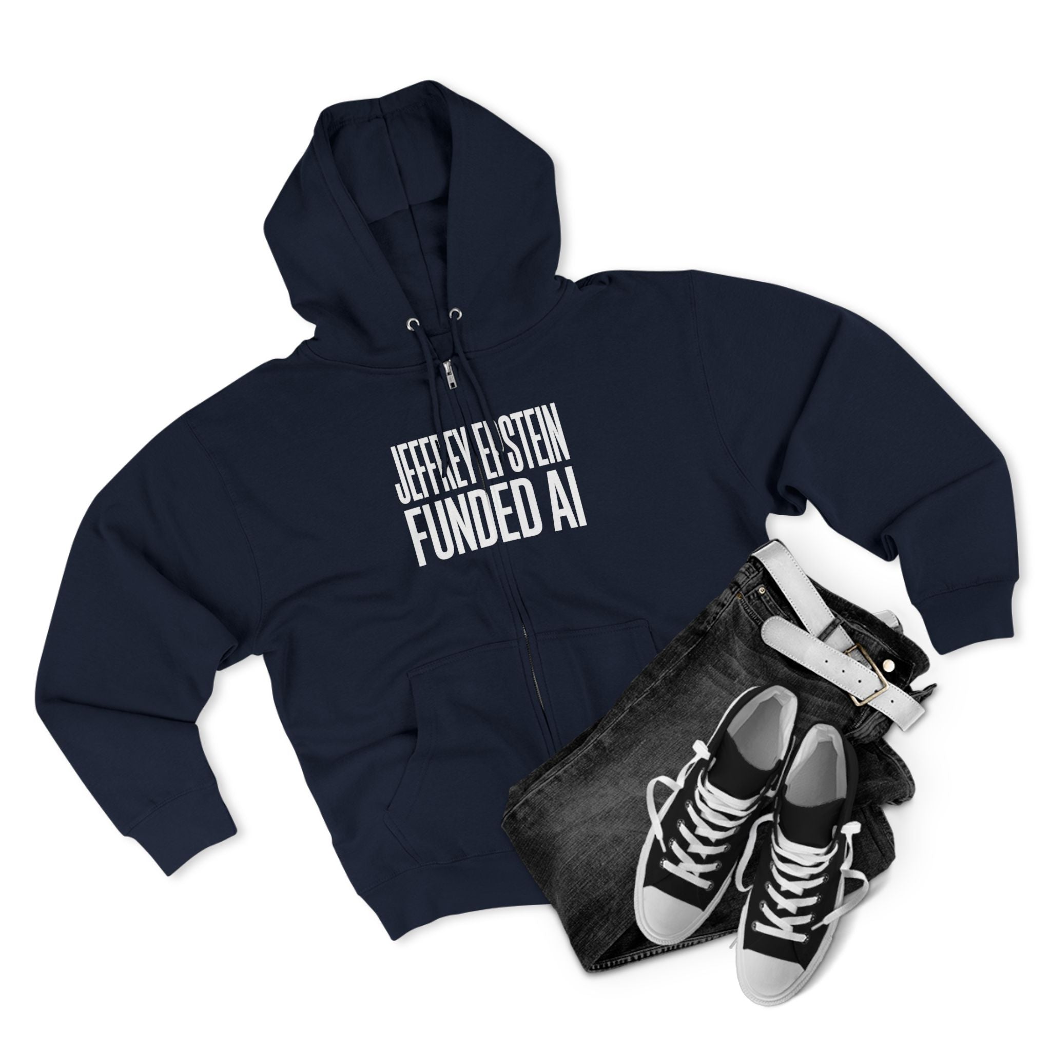 Epstein AI Unisex Hooded Zip Sweatshirt