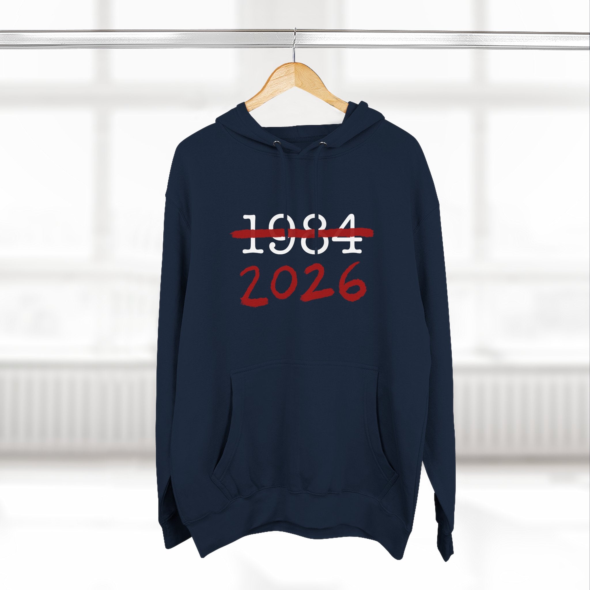 1984 2026 Three-Panel Fleece Hoodie