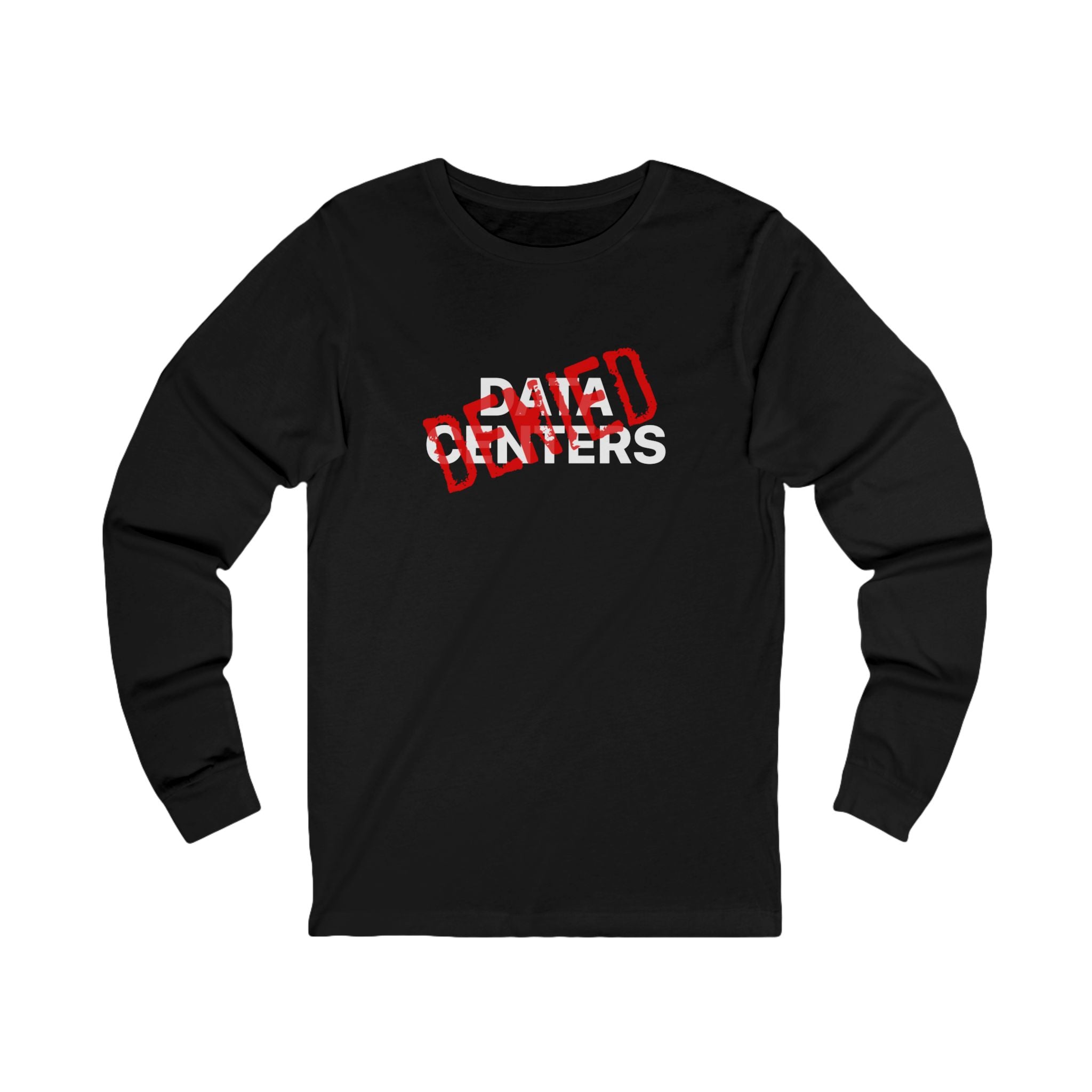 Stop AI Data Centers Jersey Long Sleeve Tee