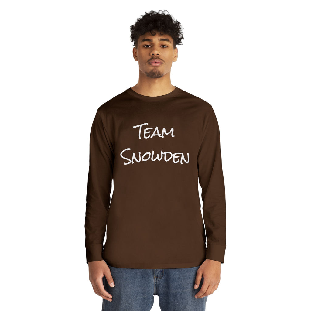 Team Snowden Long Sleeve Crewneck Tee