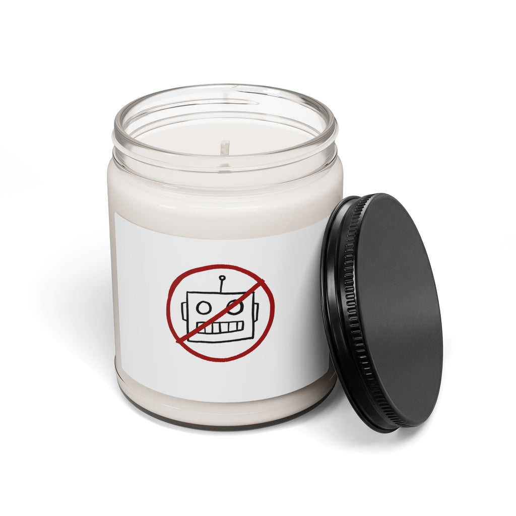No AI Robot Scented Soy Candle, 9oz