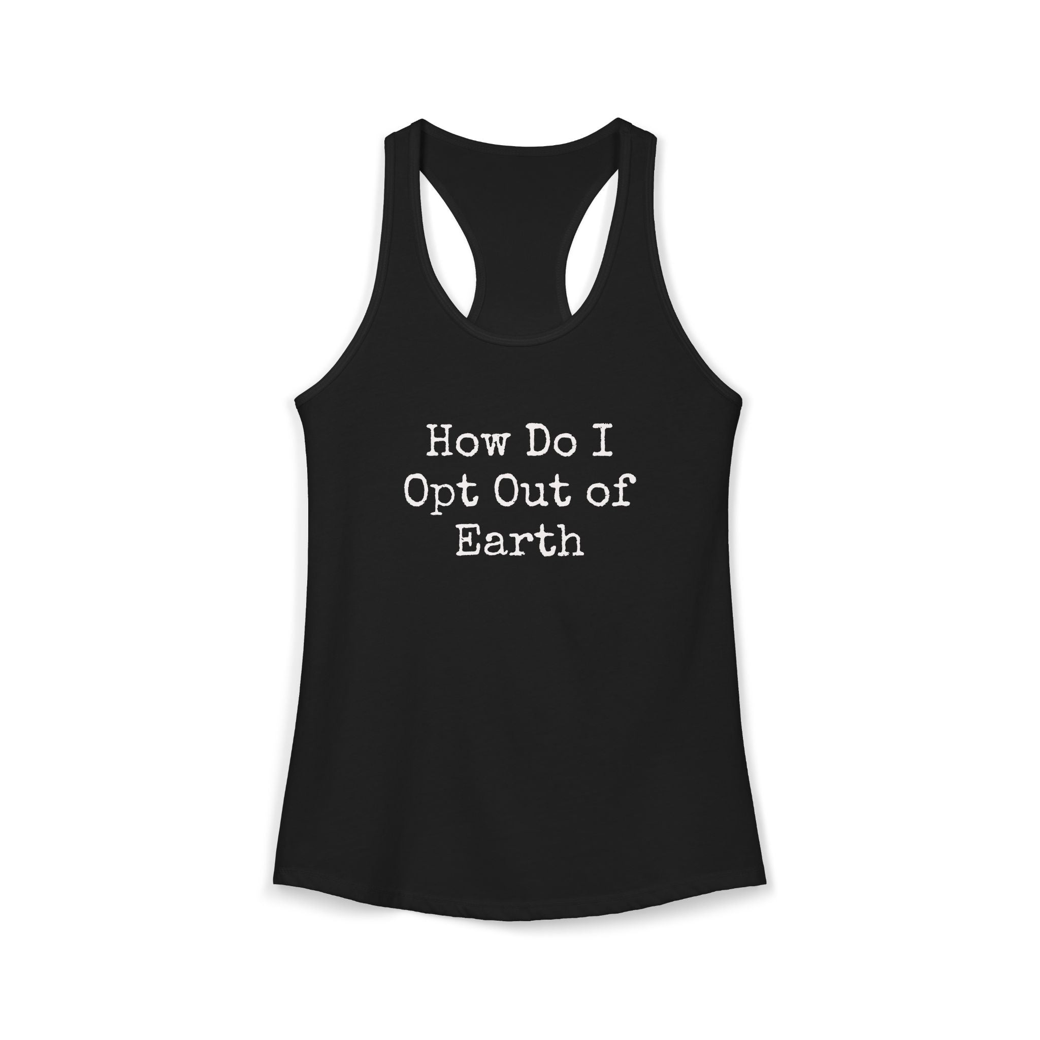 Opt Out Women's Racerback Tank