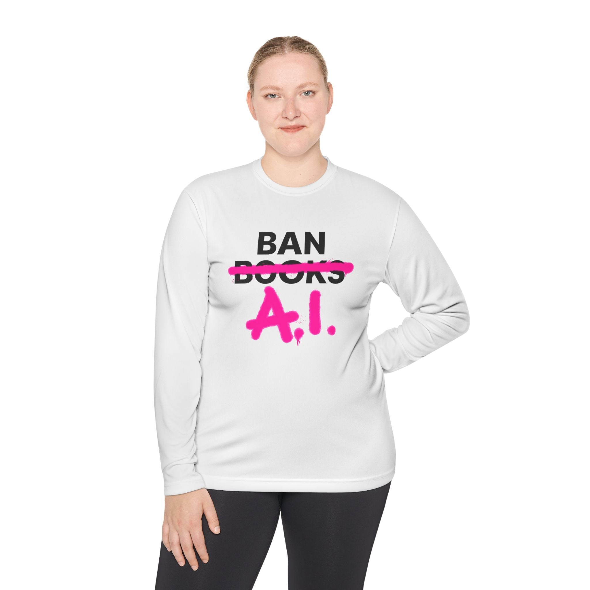 Ban AI Unisex Lightweight Long Sleeve Tee