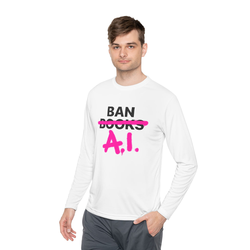 Ban AI Unisex Lightweight Long Sleeve Tee