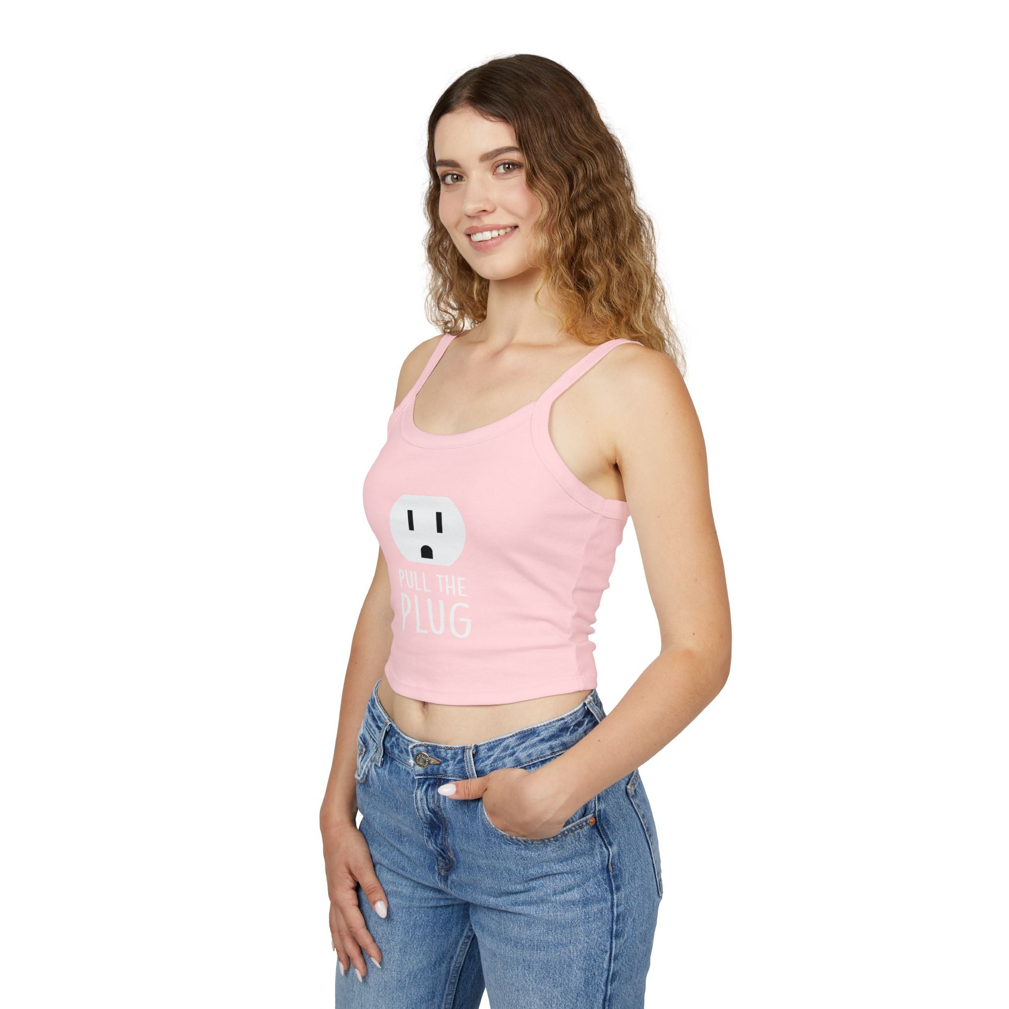 Pull the Plug Women's Spaghetti Strap Tank Top