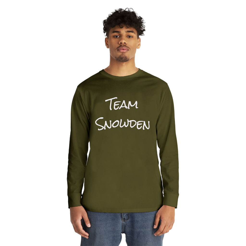 Team Snowden Long Sleeve Crewneck Tee