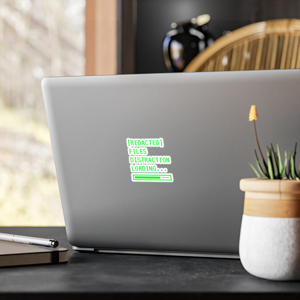 File Distraction Kiss-Cut Vinyl Decals
