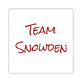 Team Snowden Square Stickers