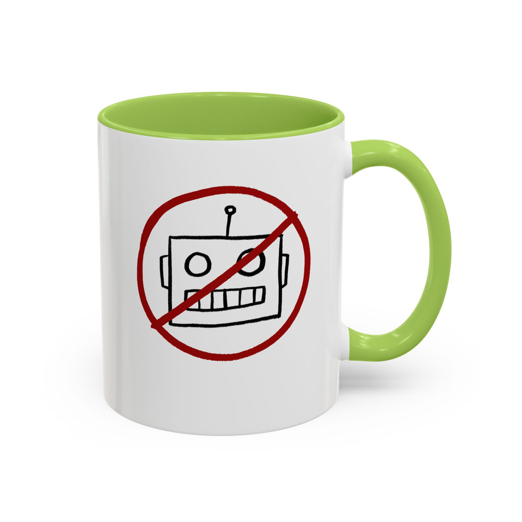 No AI Robot Coffee Mug (11 oz)