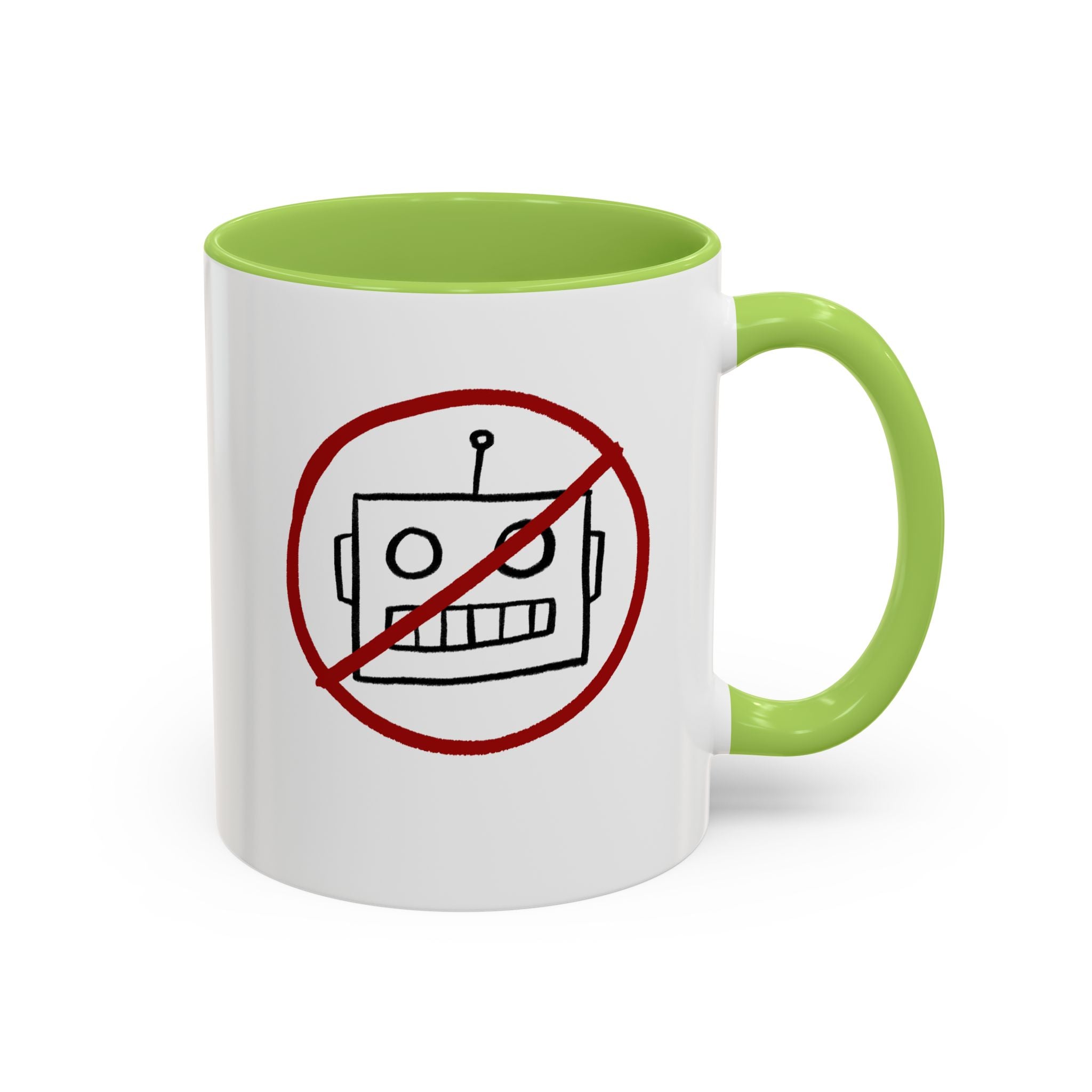 No AI Robot Coffee Mug (11 oz)