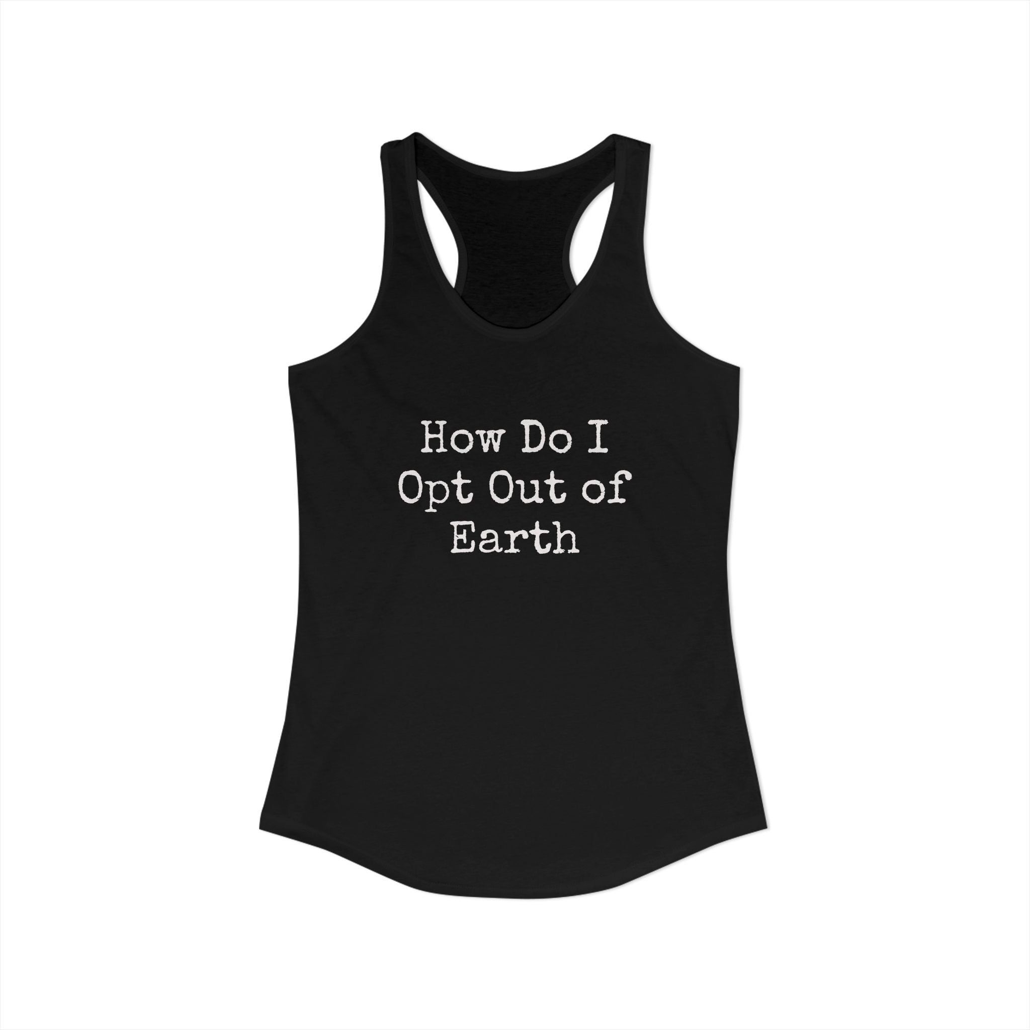 Opt Out Women's Racerback Tank