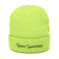 Team Snowden Ribbed Knit Beanie (Embroidery)