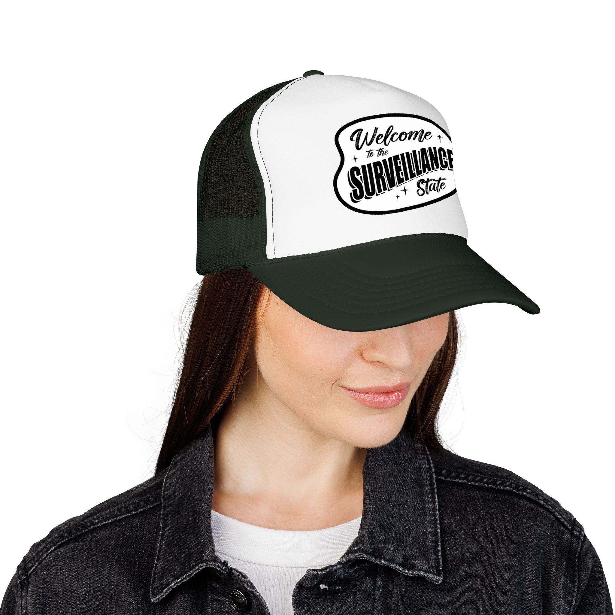 Anti AI Surveillance Foam Trucker Hat
