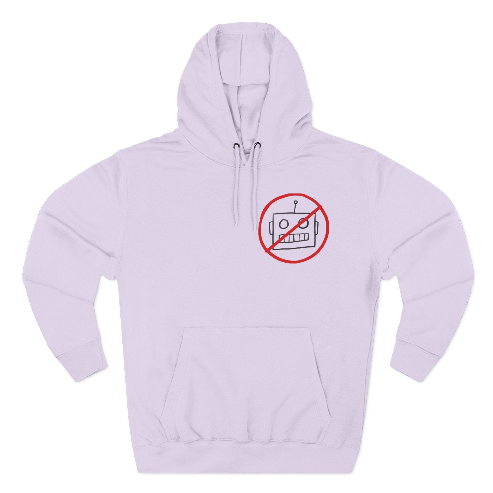 Robot Three-Panel Fleece Hoodie